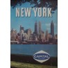 Capital Airlines New York vintage 1958 travel poster - illustraction Gallery