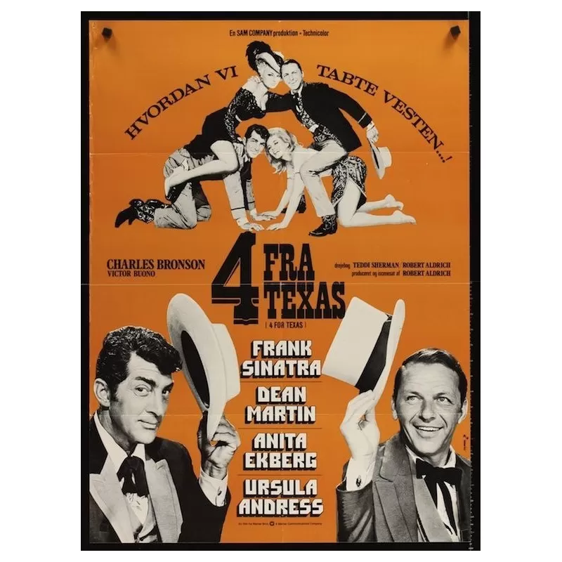 4 For Texas Danish movie poster - Illustraction Gallery