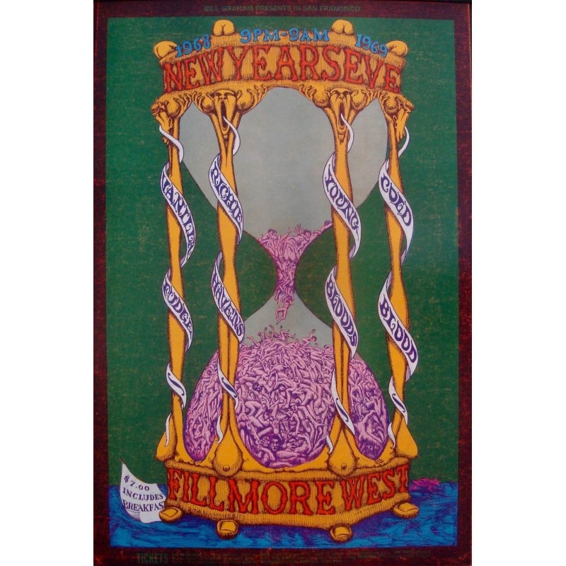 Vanilla Fudge Fillmore West BG 153 concert poster - illustraction Gallery