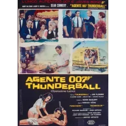 James Bond Thunderball Italian fotobusta movie poster set - illustraction Gallery