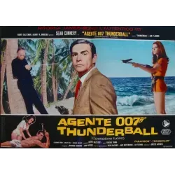 James Bond Thunderball Italian fotobusta movie poster set - illustraction Gallery