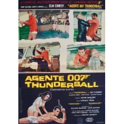 James Bond Thunderball Italian fotobusta movie poster set - illustraction Gallery