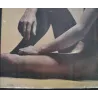 Wrangler Waiting for Wrangler Jeans vintage 1971 advertising poster - Illustraction Gallery