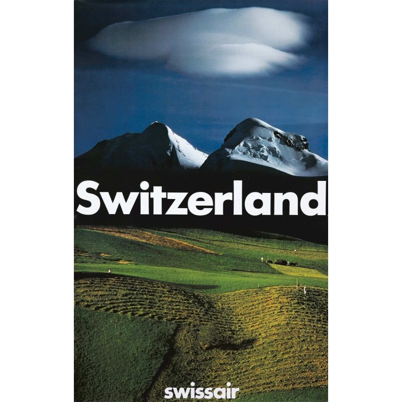 Swissair Switzerland Alps (1987)