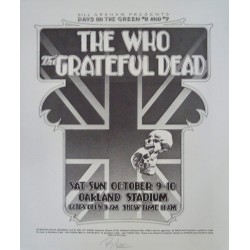 Who and Grateful Dead: Oakland 1976 (style B)