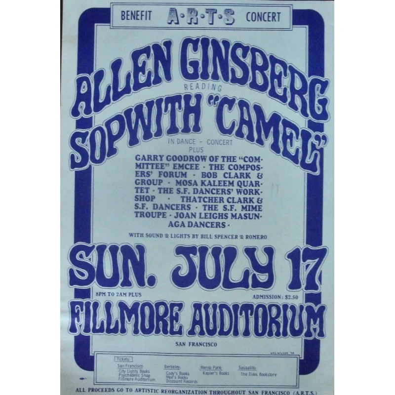 Benefit For Artist Reorganization: Fillmore West 1966