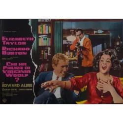 Who's Afraid Of Virginia Woolf? Italian fotobusta movie poster set - illustraction Gallery