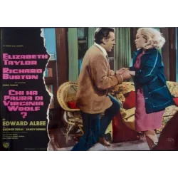 Who's Afraid Of Virginia Woolf? Italian fotobusta movie poster set - illustraction Gallery