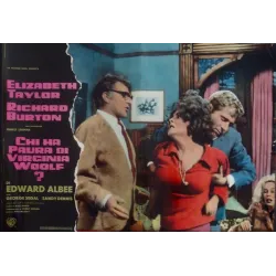 Who's Afraid Of Virginia Woolf? Italian fotobusta movie poster set - illustraction Gallery