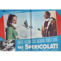 Downhill Racer Italian fotobusta movie poster set - illustraction Gallery