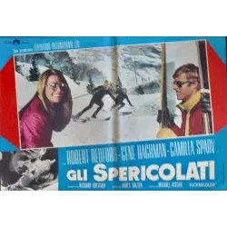 Downhill Racer Italian fotobusta movie poster set - illustraction Gallery