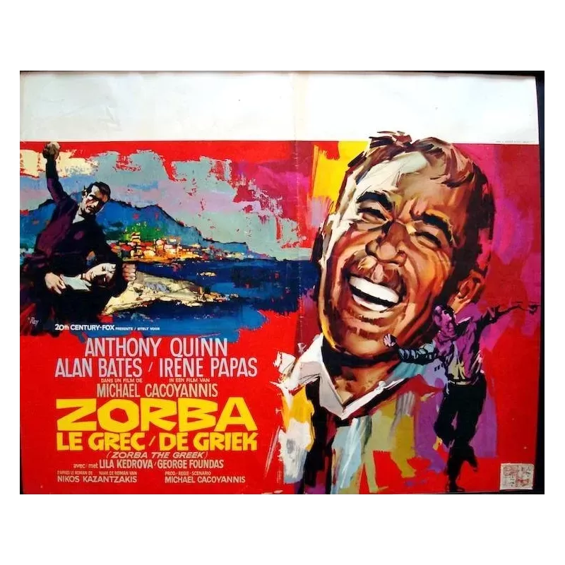 Zorba the Greek Belgian movie poster - Illustraction Gallery
