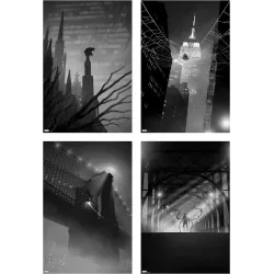 Spiderman (Noir - set of 4)