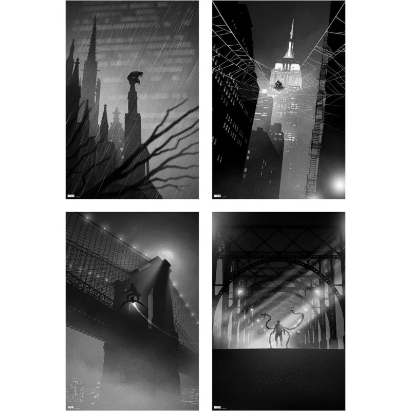 Spiderman (Noir - set of 4)