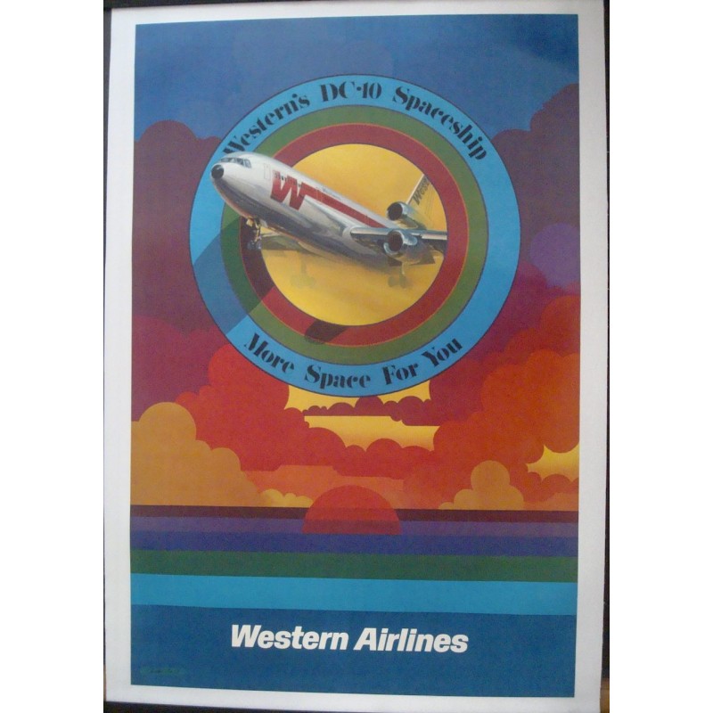 Western Airlines DC 10 Spaceship (1975 - LB)