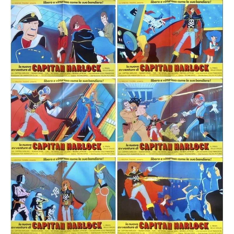 Space Pirate Captain Harlock (Fotobusta set of 6)