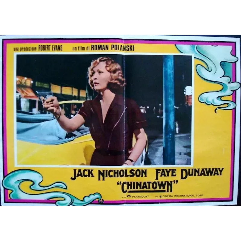 Chinatown Italian fotobusta movie poster - illustraction Gallery