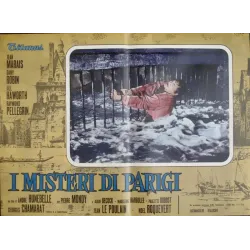 Les Mysteres de Paris Italian fotobusta movie poster set - illustraction Gallery