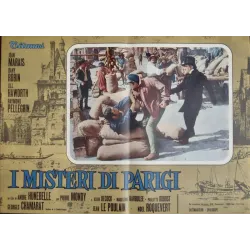 Les Mysteres de Paris Italian fotobusta movie poster set - illustraction Gallery
