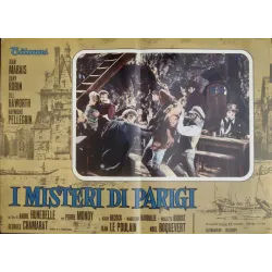 Les Mysteres de Paris Italian fotobusta movie poster set - illustraction Gallery