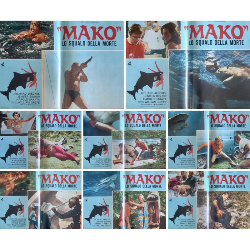 Mako The Jaws Of Death (Fotobusta set of 8)