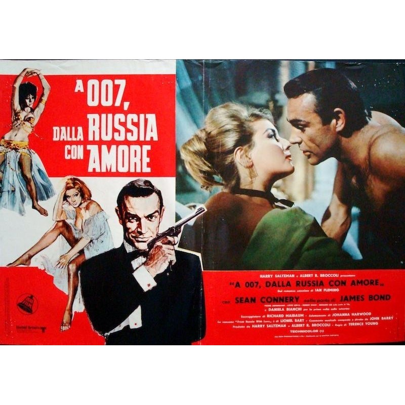James Bond From Russia With Love Italian fotobusta movie poster ...