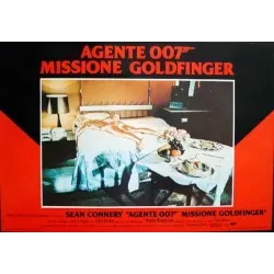 James Bond Goldfinger Italian fotobusta movie poster - illustraction Gallery