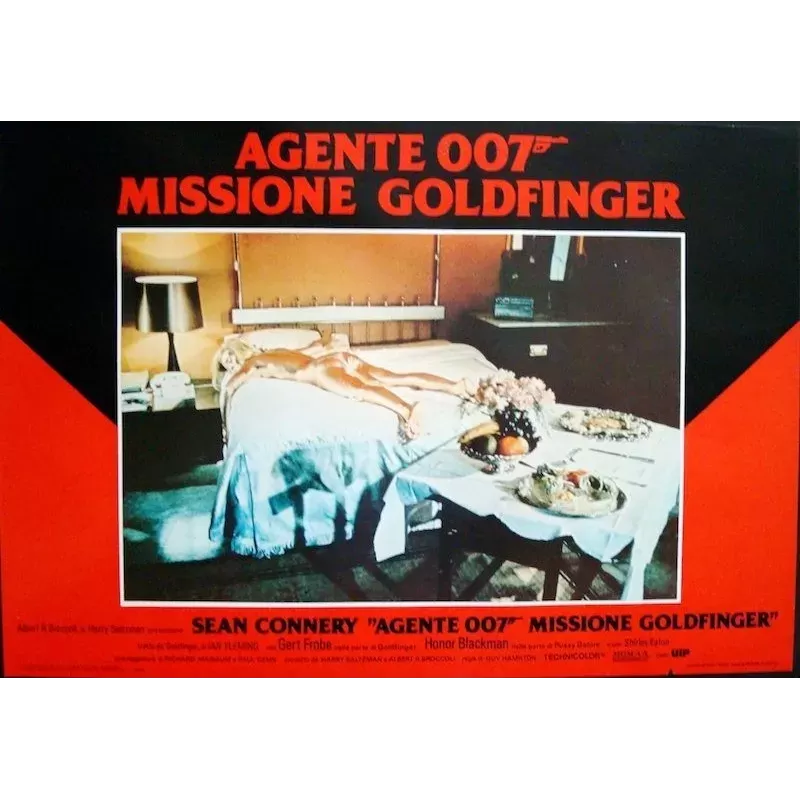 James Bond Goldfinger Italian fotobusta movie poster - illustraction Gallery