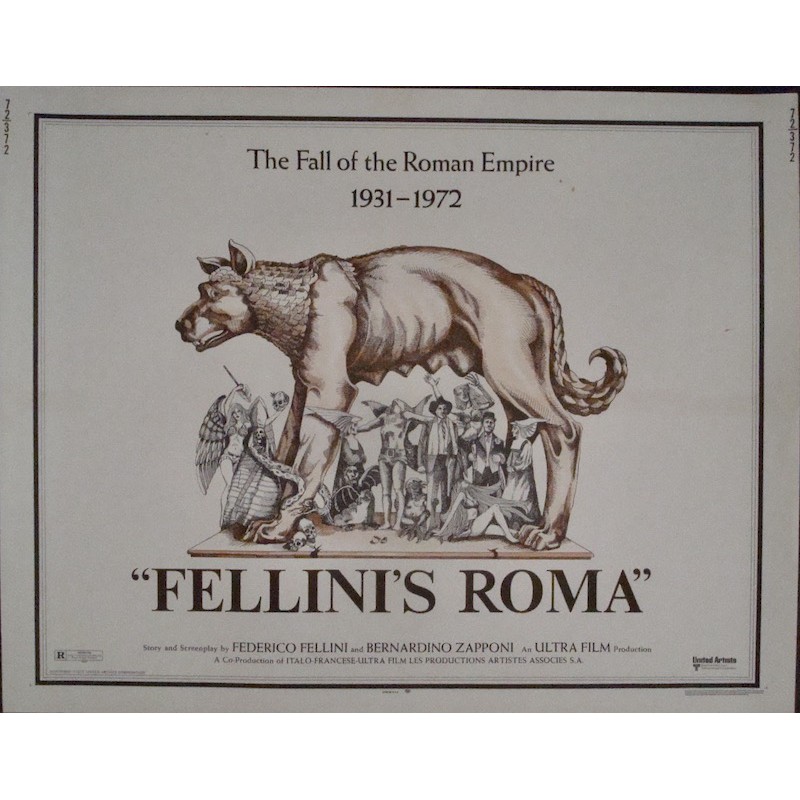 Fellini Roma half sheet movie poster - illustraction Gallery