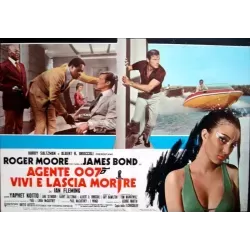 James Bond Live And Let Die Italian fotobusta movie poster - illustraction Gallery