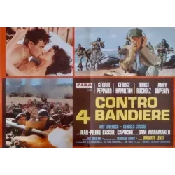 From Hell To Victory (Contro 4 bandiere) Italian fotobusta movie poster set - illustraction Gallery