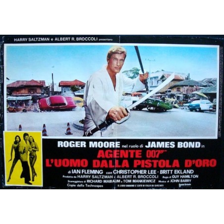 James Bond The Man With The Golden Gun Italian fotobusta movie poster ...