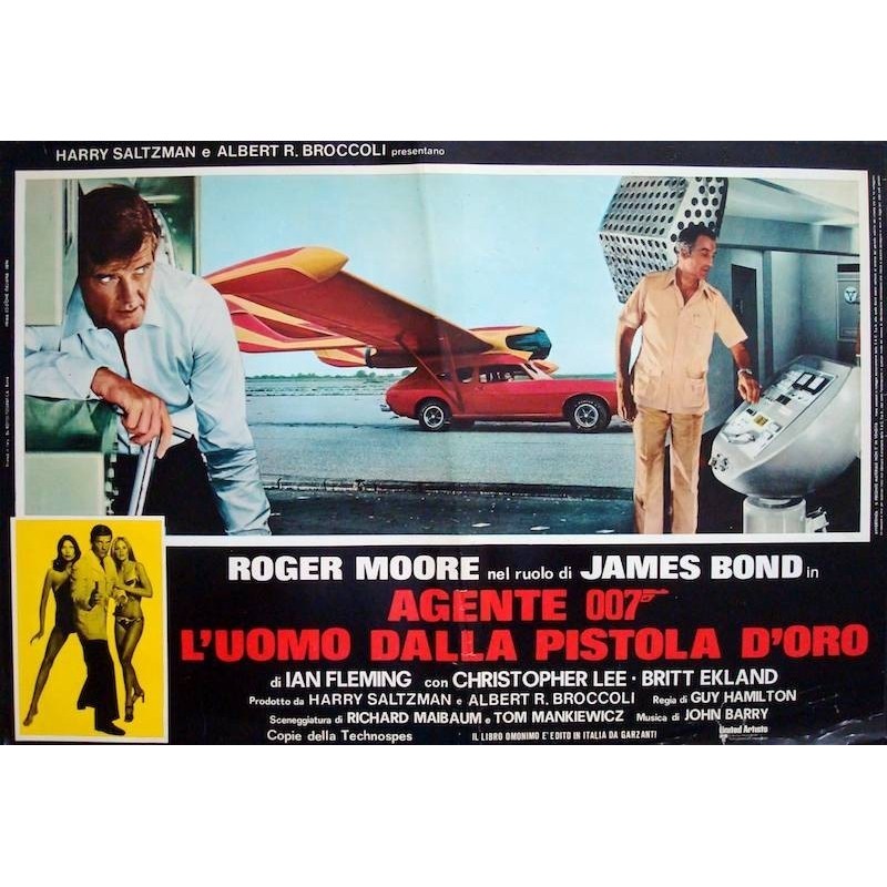 James Bond The Man With The Golden Gun Italian fotobusta movie poster ...