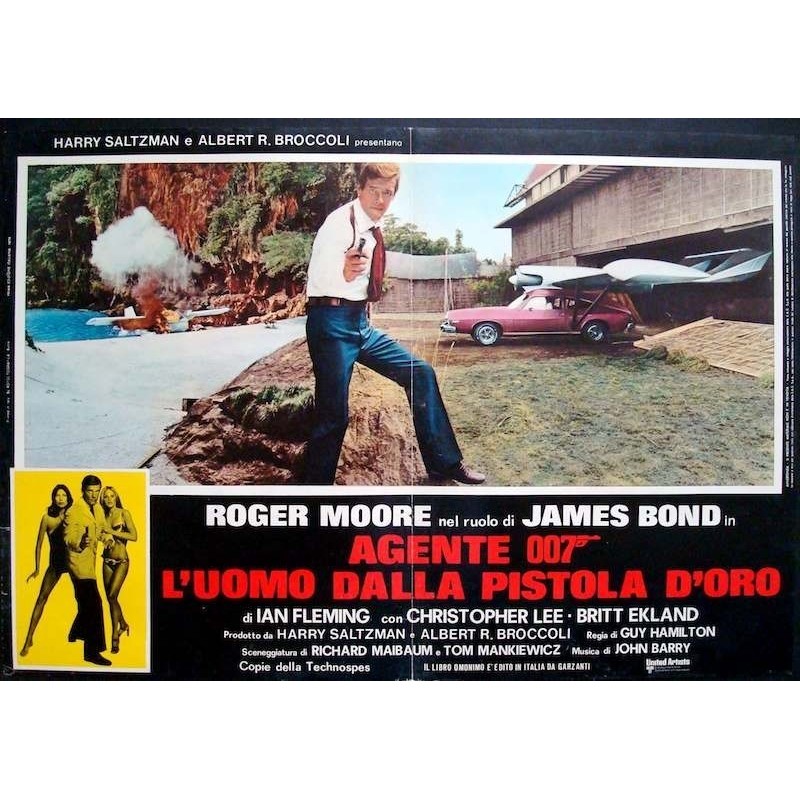 James Bond The Man With The Golden Gun Italian fotobusta movie poster ...