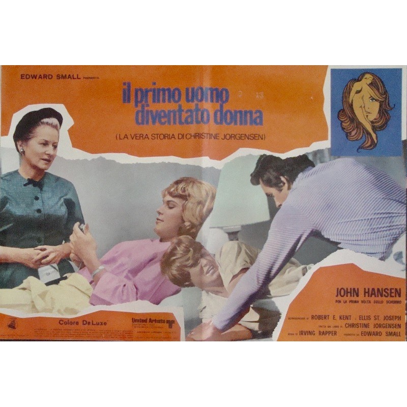 The Christine Jorgensen Story Italian Fotobusta Movie Poster Set Illustraction Gallery