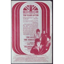 Ten Years After: Fillmore East 1969 (Handbill)