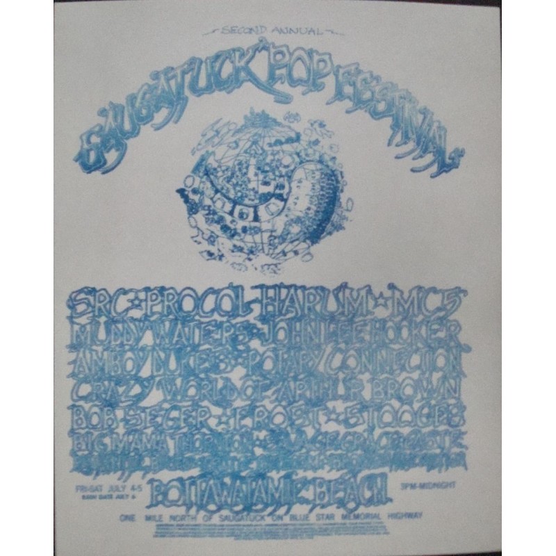 Saugatuck Pop Festival 1969 (Handbill style B)