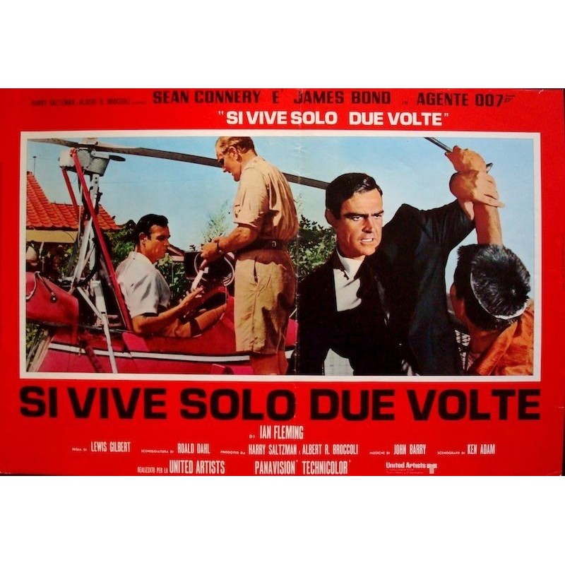 James Bond You Only Live Twice Italian Fotobusta Movie Poster Illustraction Gallery