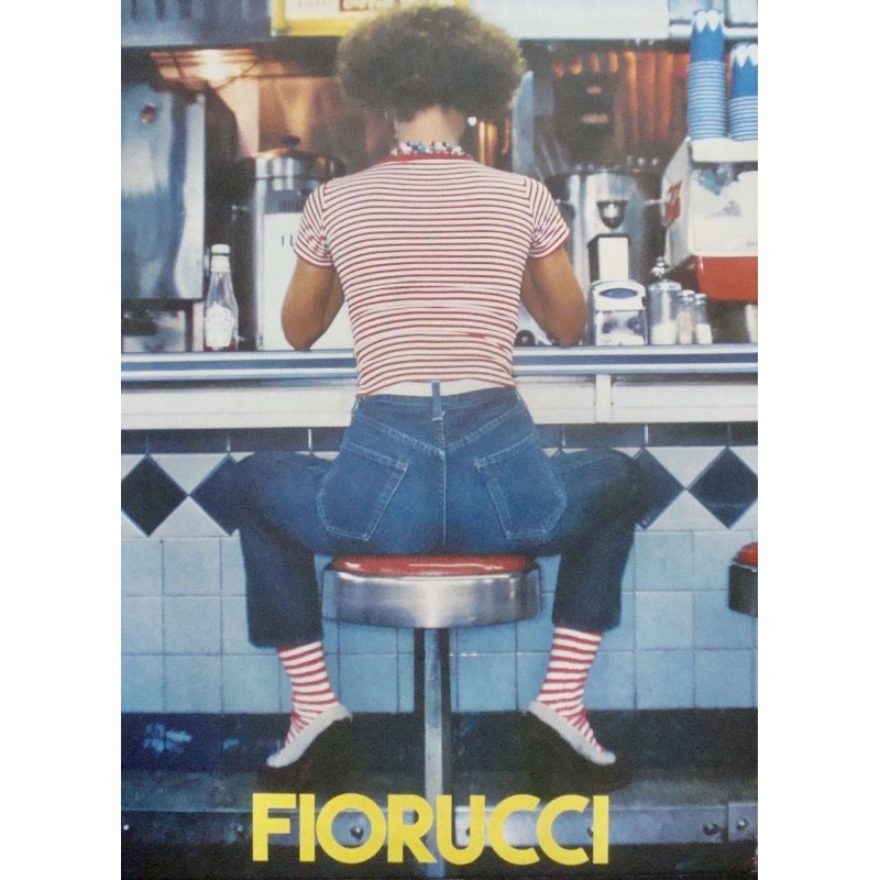 Fiorucci Jeans vintage 1976 poster - Illustraction Gallery