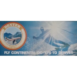 Continental Airlines Fly DC 10 To Denver (1970's)