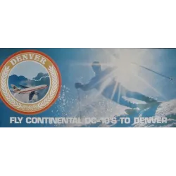 Continental Airlines Fly DC 10 To Denver (1970's)