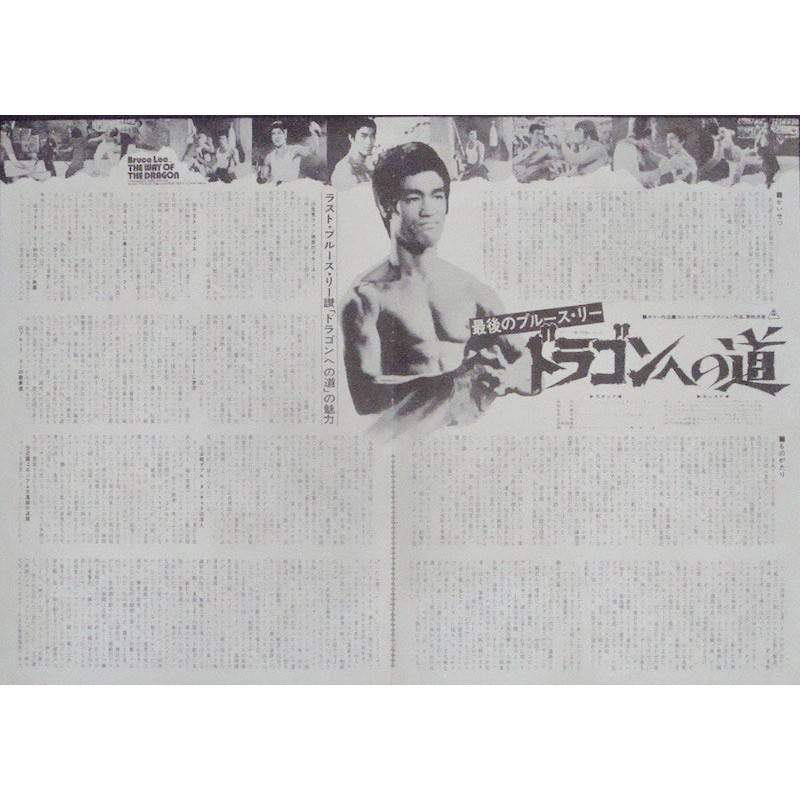 Way Of The Dragon Japanese movie poster - illustraction Gallery