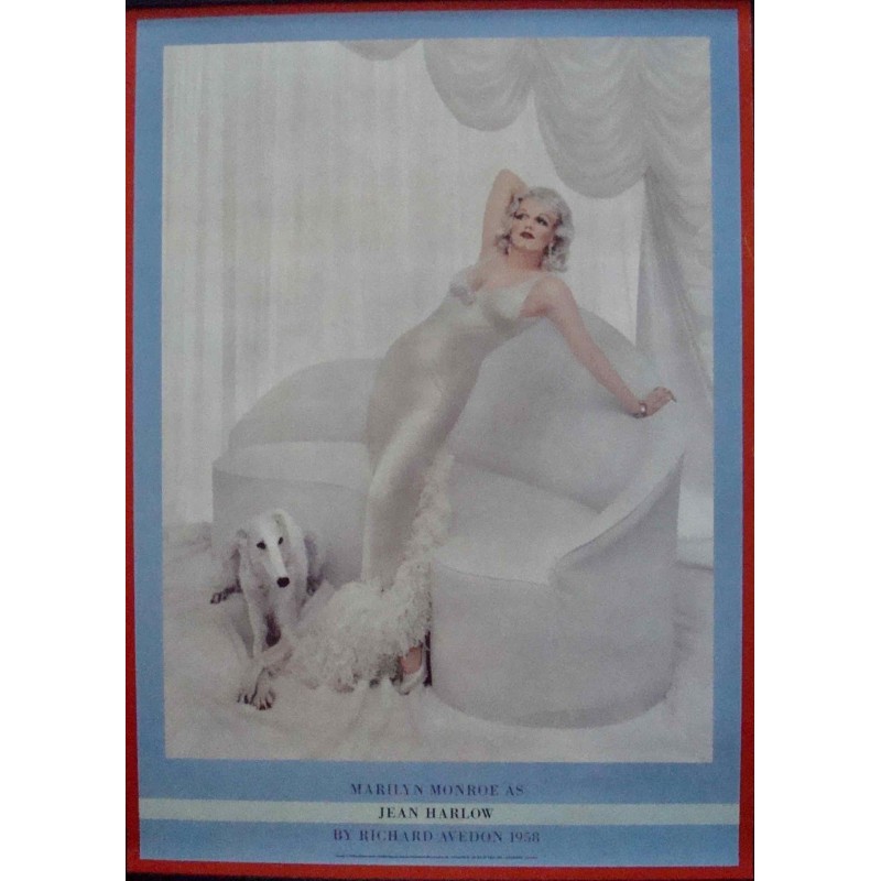 Marilyn Monroe: Jean Harlow commercial poster by Richard Avedon -  illustraction Gallery