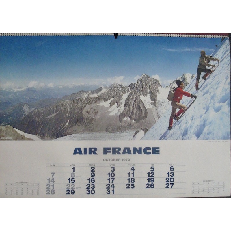 Air France 1973 calendar illustraction Gallery