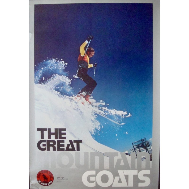 White Stag ski clothing Julie Cerre 1986 advertising poster ...