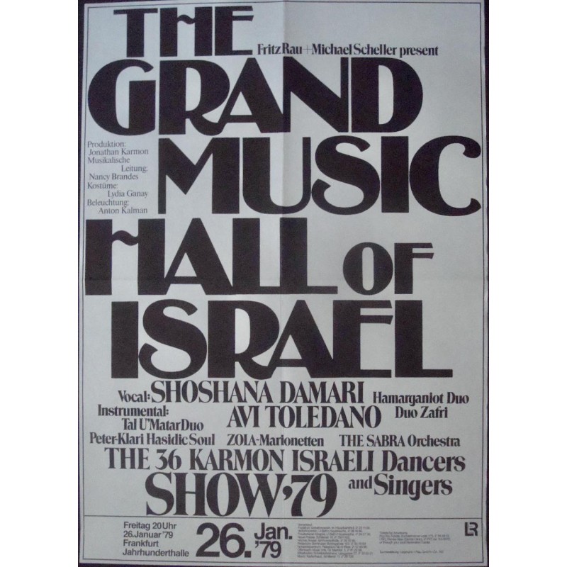 Grand Music Hall Of Israel: Frankfurt 1979