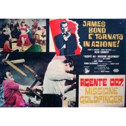 James Bond Goldfinger Italian fotobusta movie poster - illustraction Gallery