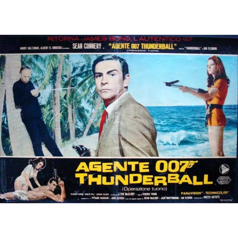 Jame Bond Thunderball Italian fotobusta movie poster - Illustraction Gallery