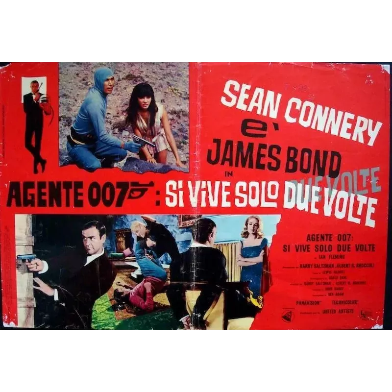 James Bond You Only Live Twice Italian fotobusta movie poster - illustraction Gallery