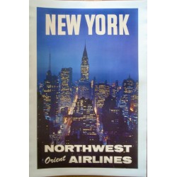 Northwest Orient Airlines New York (1958 - LB)